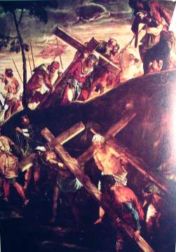 Jesus carrying His cross to Golgotha, by Tintoretto
